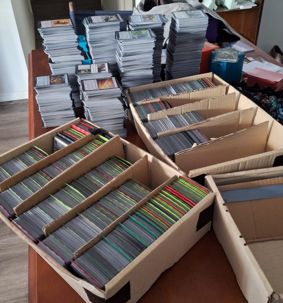 My collection and the 7000 draft unplayables I recently got rid of
